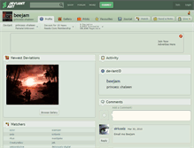 Tablet Screenshot of beejam.deviantart.com