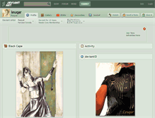Tablet Screenshot of leuqar.deviantart.com
