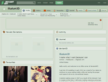 Tablet Screenshot of illusium3d.deviantart.com
