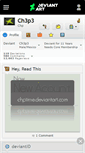 Mobile Screenshot of ch3p3.deviantart.com