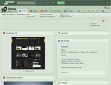 Tablet Screenshot of djanus.deviantart.com
