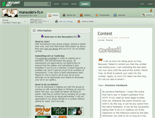 Tablet Screenshot of marauders-fc.deviantart.com