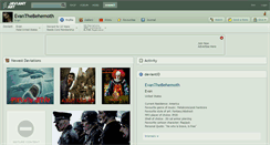 Desktop Screenshot of evanthebehemoth.deviantart.com