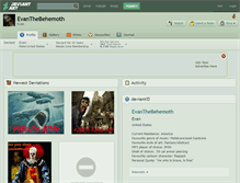 Tablet Screenshot of evanthebehemoth.deviantart.com