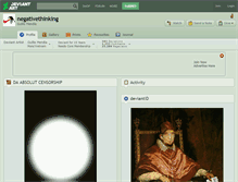 Tablet Screenshot of negativethinking.deviantart.com