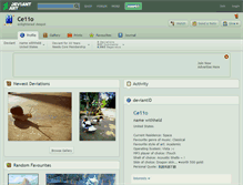 Tablet Screenshot of ce11o.deviantart.com