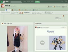 Tablet Screenshot of kiwikig.deviantart.com