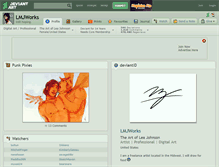 Tablet Screenshot of lmjworks.deviantart.com