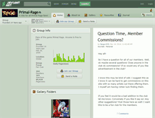 Tablet Screenshot of primal-rage.deviantart.com