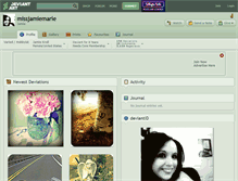 Tablet Screenshot of missjamiemarie.deviantart.com