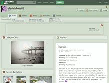 Tablet Screenshot of electricblue86.deviantart.com