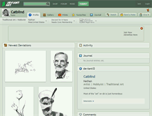 Tablet Screenshot of catblind.deviantart.com