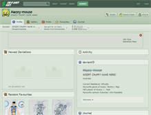 Tablet Screenshot of mazey-mouse.deviantart.com