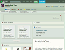 Tablet Screenshot of annabelinda-tsuki.deviantart.com