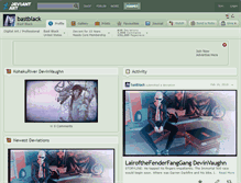 Tablet Screenshot of bastblack.deviantart.com