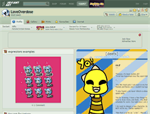 Tablet Screenshot of loveoverdose.deviantart.com