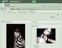 Tablet Screenshot of michule.deviantart.com
