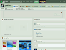 Tablet Screenshot of lord-norr.deviantart.com