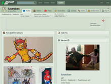 Tablet Screenshot of lunarchan.deviantart.com