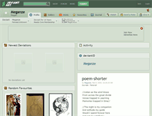 Tablet Screenshot of meganze.deviantart.com