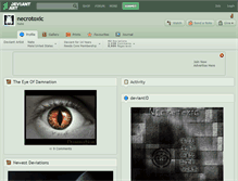 Tablet Screenshot of necrotoxic.deviantart.com