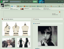 Tablet Screenshot of apatico.deviantart.com