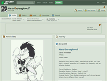 Tablet Screenshot of mana-the-eaglewolf.deviantart.com