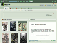 Tablet Screenshot of lukemckay.deviantart.com