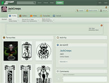 Tablet Screenshot of jackcreeps.deviantart.com
