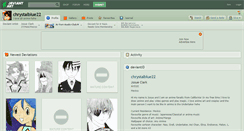 Desktop Screenshot of chrystalblue22.deviantart.com