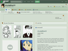 Tablet Screenshot of chrystalblue22.deviantart.com