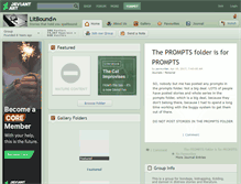 Tablet Screenshot of litbound.deviantart.com
