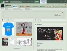 Tablet Screenshot of doukutsu.deviantart.com