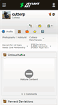 Mobile Screenshot of cutterp.deviantart.com
