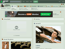 Tablet Screenshot of cutterp.deviantart.com