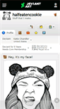 Mobile Screenshot of halfeatencookie.deviantart.com