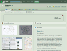 Tablet Screenshot of dragonite14.deviantart.com