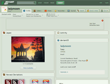 Tablet Screenshot of ladymoom.deviantart.com