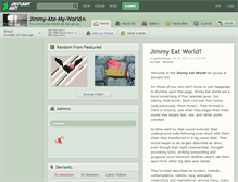 Tablet Screenshot of jimmy-ate-my-world.deviantart.com