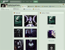 Tablet Screenshot of gothicsoulsclub.deviantart.com