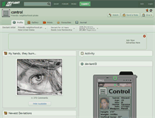 Tablet Screenshot of control.deviantart.com