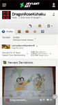 Mobile Screenshot of dragonrosekohaku.deviantart.com