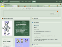 Tablet Screenshot of pikmin66.deviantart.com
