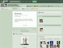 Tablet Screenshot of cavexcaroline.deviantart.com