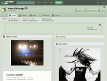 Tablet Screenshot of immortal-angel19.deviantart.com