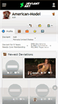 Mobile Screenshot of american-model.deviantart.com