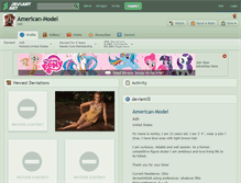 Tablet Screenshot of american-model.deviantart.com