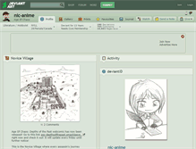 Tablet Screenshot of nic-anime.deviantart.com