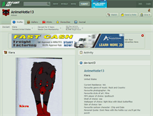 Tablet Screenshot of animehotie13.deviantart.com