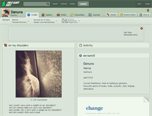 Tablet Screenshot of danuva.deviantart.com